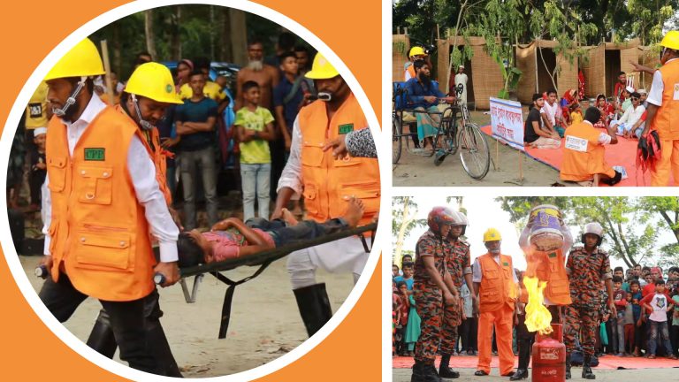 Coastal people observe mock drills on disaster preparedness