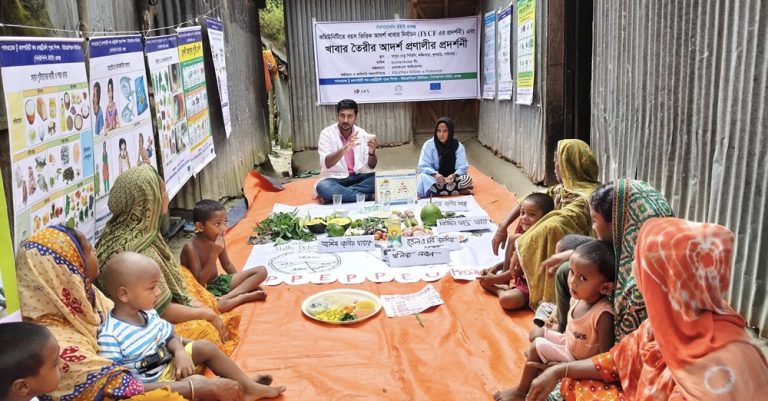 Nutritious food and cooking process demonstrations help save children from malnutrition
